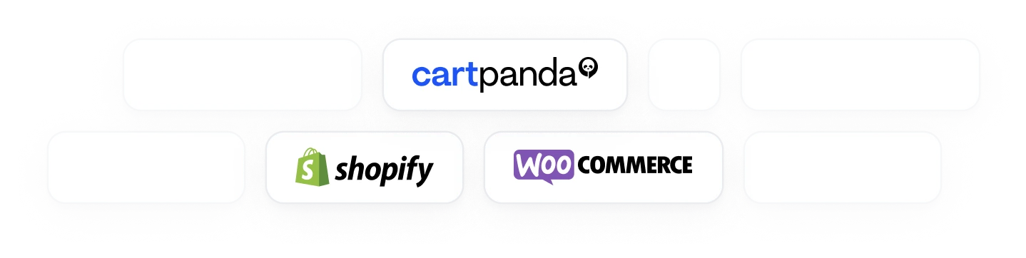 cartpanda integrado com woocommerce e shopify
